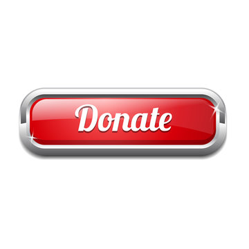 Donate Rounded Corner Vector Button Icon