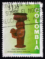 Postage stamp Colombia 1973 Woman and Child, Ceramic