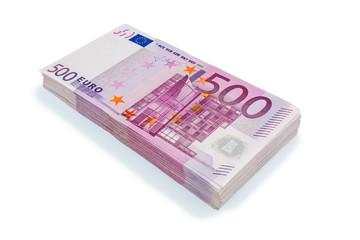 Obraz na płótnie Canvas Fünfhundert Euro-Geldscheine