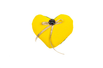 Yellow symbol heart