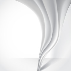 Abstract Gray Wavy Background.
