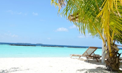 lonely, beautiful beach with amazing view