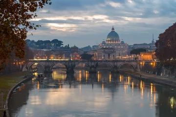 Deurstickers Roma San Pietro e il Tevere © atlantic70