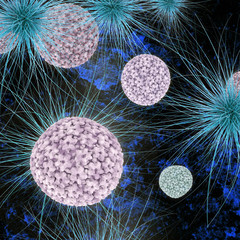 Papillomavirus - 3d Render