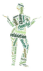 Words illustration of the concept of relaxation and peace © mohdnadlyaizat