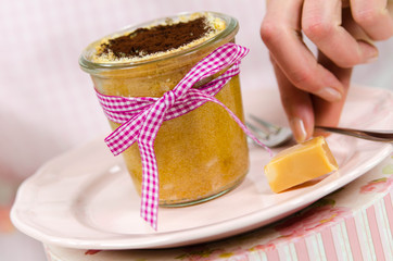 kuchen und Caramelbonbon