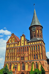 Fototapeta na wymiar Koenigsberg Cathedral - Gothic temple 14th century. Kaliningrad