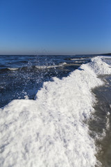 Icy Baltic sea.