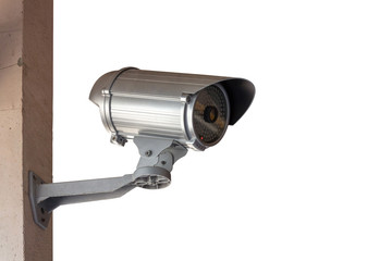 Close Up shooting of CCTV or security camera