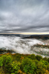 Fog over a valley 7