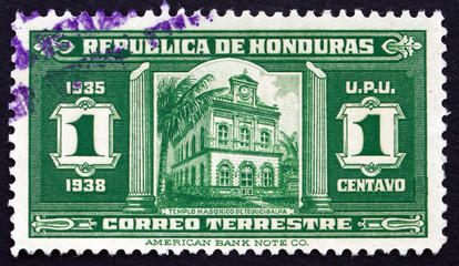 Postage stamp Honduras 1935 Masonic Temple, Tegucigalpa