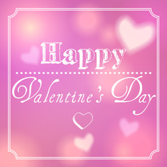 Illustration of glittering Valentine's Day background