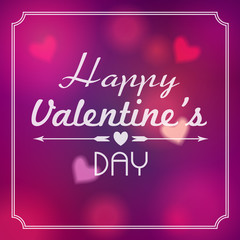 Illustration of glittering Valentine's Day background