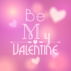 Obraz premium Illustration of glittering Valentine's Day background