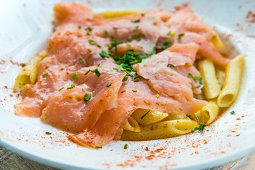 pasta with salmon
