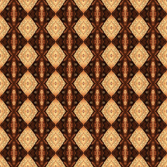 Seamless abstract pattern with warm brown colors