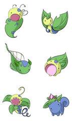 flower fantasy animals