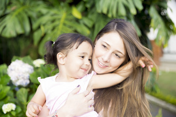 Fototapeta premium Lovely Mother And Gir