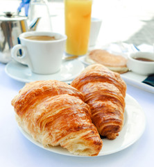 coffee and croissants