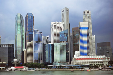 Fototapeta na wymiar Stormy Singapore