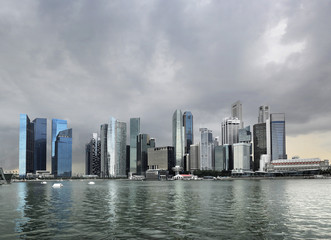 Obraz premium Singapore cloudscape