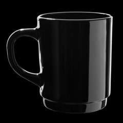 Black coffee cup