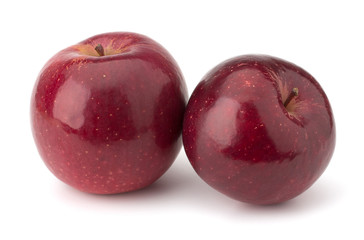red apples isolated on white background