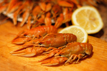 Boiled crawfish