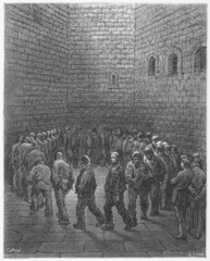 Newgate ,Exercise Yard - Gustave Dore's London: a Pilgrimage