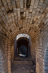 Fototapeta na wymiar Tunnel in the Great Wall of China