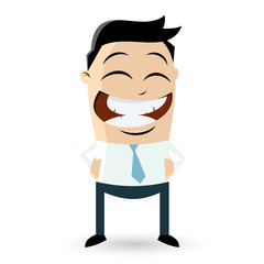 cartoon männchen business mann