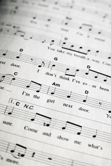 Naklejka premium Sheet Music