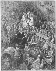 A City Thoroughfare - Gustave Dore's London: a Pilgrimage