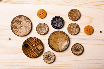 Wooden buttons
