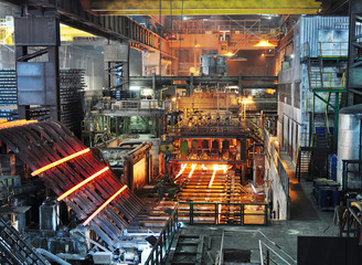 Stahlwerk Fabrik // steel plant factory
