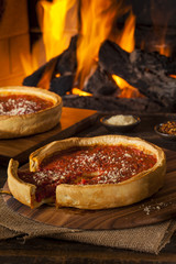 Chicago Style Deep Dish Cheese Pizza