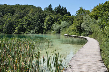 Fototapeta na wymiar View of Plitvice Lakes National Park
