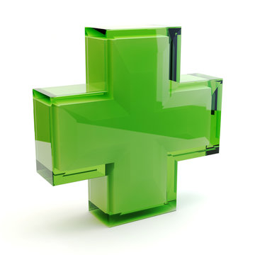 Pharmacy symbol 3D