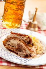 pork with potatoes and beer