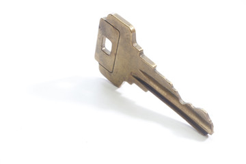 A key with a drop shadow