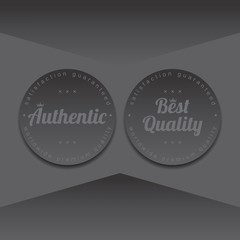 icon button and sticker label theme art