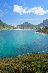 View of Hout Bay from Chapmans Peak - Cape Town, South Africa.