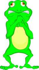 Naklejka premium frog cartoon