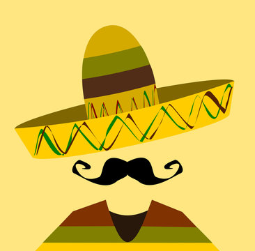 man wearing sombrero with large mustache