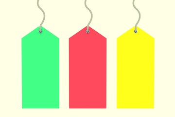 Blank price tag
