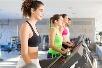 Fototapeta premium Woman at the gym