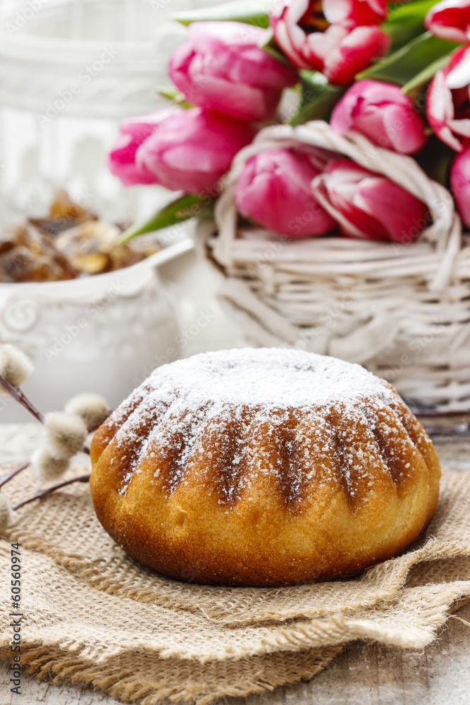 Sticker babka - traditional easter yeast cake, popular in eastern europe