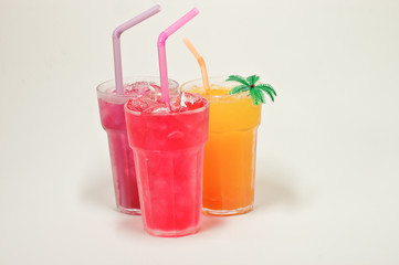 mixed cold fresh juice