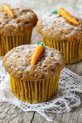 Muffins with carrot