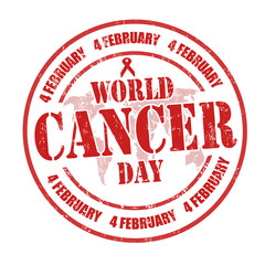 World Cancer Day stamp